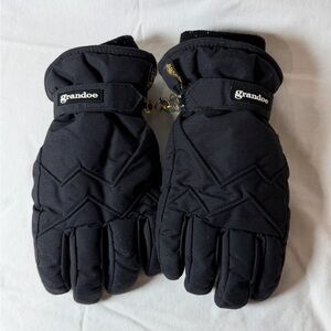 Grandoe Black Men's Medium GORETEX Vintage Premium Winter Gloves